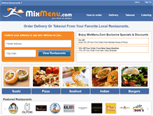 Tablet Screenshot of mixmenu.com